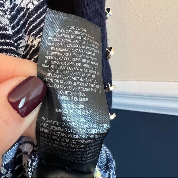 TED BAKER Holliis Chevron Sweater Knit Collared Polo Midi Dress - Picture 14 of 15